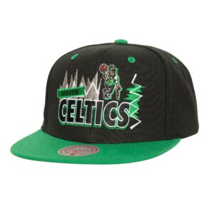 Chapeau Mitchell & Ness Buzz Snapback Boston Celtics Blanc 730505