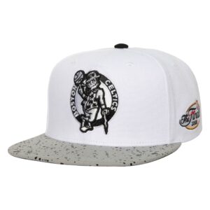Mitchell & Ness Cement Top Snapback Boston Celtics Chapeau Blanc 731457