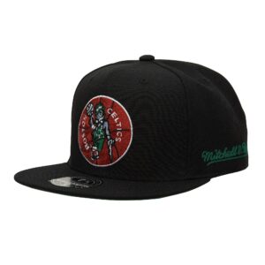 Chapeau Mitchell & Ness Chain Stitch Ajusté HWC Boston Celtics Noir 734935