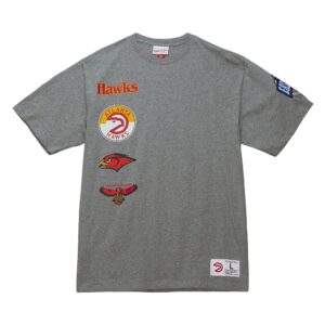 Mitchell & Ness City Collection SS Atlanta Hawks T-shirt Gris 729903