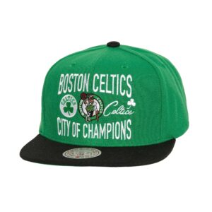 Chapeau Mitchell & Ness City Love Snapback Boston Celtics Vert 730433