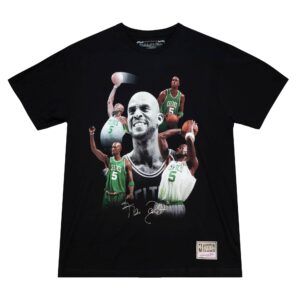 Mitchell & Ness Collage Boston Celtics Kevin Garnett T-Shirt Blanc 733127