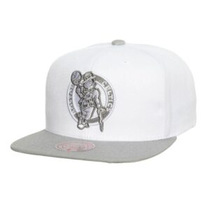 Mitchell & Ness Cool Grey 7 Snapback Boston Celtics Chapeau Blanc 731477
