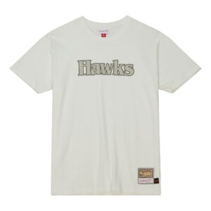 Mitchell & Ness Crème SS Atlanta Hawks T-Shirt Gris 729962