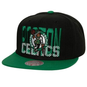Casquette Mitchell & Ness Cross Check Snapback Boston Celtics Noir 730879