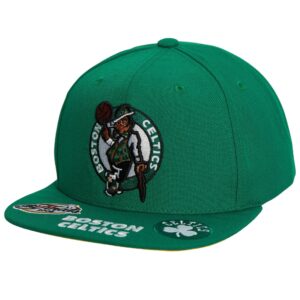 Mitchell & Ness Casquette Snapback Boston Celtics Face Avant Vert 730917
