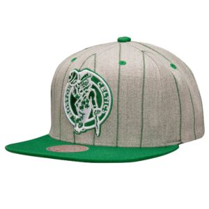 Mitchell & Ness Gris Pin Pop Snapback Boston Celtics Chapeau Gris 731420
