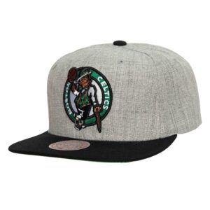 Mitchell & Ness Heather Underpop Snapback Boston Celtics Chapeau Gris 731399