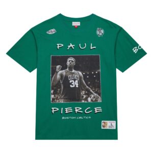 Mitchell & Ness Heavyweight Premium Player Vintage Logo Boston Celtics Paul Pierce T-shirt vert 732752