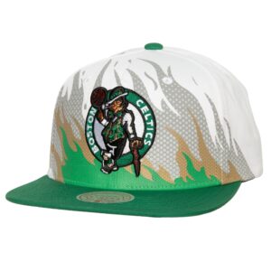 Casquette Mitchell & Ness Hot Fire Snapback Boston Celtics Blanc 730610