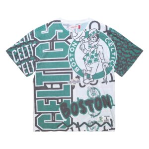 Mitchell & Ness Jumbotron 2.0 T-shirt sublimé SS Boston Celtics Blanc/Vert 734813