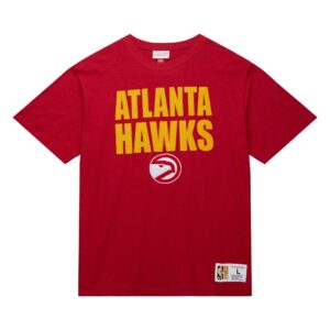 Mitchell & Ness T-shirt légendaire Slub SS Atlanta Hawks Rouge 729891