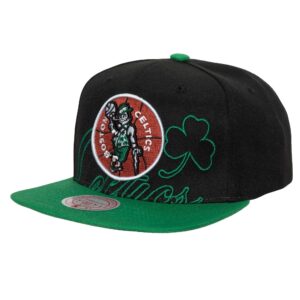 Chapeau Mitchell & Ness Low Big Face Snapback HWC Boston Celtics Noir 731039