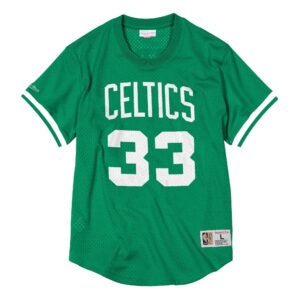 Mitchell & Ness Nom et numéro Mesh Top Boston Celtics 1986-87 Larry Bird T-Shirt Vert 734879