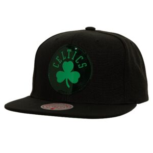 Mitchell & Ness Maintenant vous me voyez Snapback Boston Celtics Chapeau Noir 730483