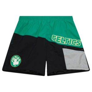 Mitchell & Ness Short utilitaire en nylon Boston Celtics Jaune 731844