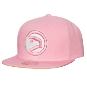 Chapeau Mitchell & Ness Pastel Snapback HWC Atlanta Hawks Rose 729217
