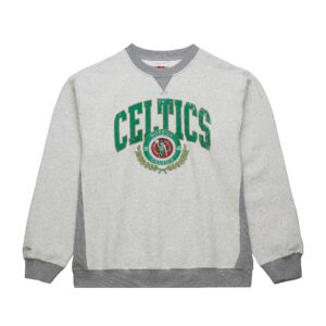 Mitchell & Ness Premium Fleece Vintage Logo Boston Celtics Pull à col rond 736978