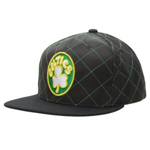Chapeau matelassé Taslan Snapback HWC Boston Celtics Mitchell & Ness noir 731413