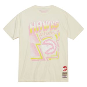 Mitchell & Ness Sidewalk Sketch SS HWC Atlanta Hawks T-shirt Blanc 729938