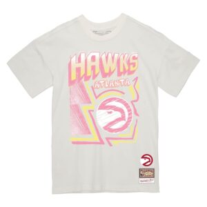 Mitchell & Ness Sidewalk Sketch Atlanta Hawks T-shirt Gris 729744