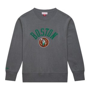 Mitchell & Ness Pull à col rond en polaire lavé à la neige Boston Celtics 736995