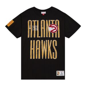 Mitchell & Ness Team OG Premium SS Atlanta Hawks T-shirt Noir 729973