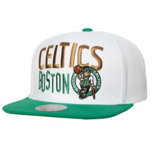 Mitchell & Ness Toss Up Snapback Boston Celtics Chapeau Blanc 730604