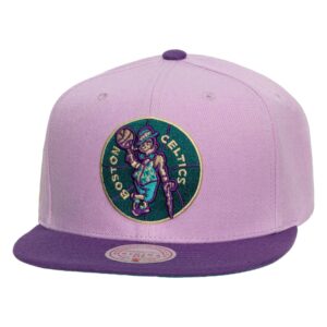 Mitchell & Ness Violet Views Snapback HWC Boston Celtics Chapeau Violet 730980