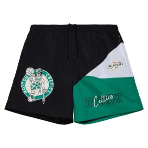 Mitchell & Ness Short tissé vintage avec logo Boston Celtics Blanc 731818