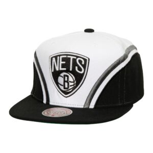 Mitchell & Ness Overhead Snapback Brooklyn Nets Chapeau Blanc/Noir 737119