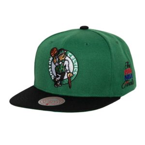 Mitchell & Ness Patched Up Snapback Boston Celtics Chapeau Vert 732261