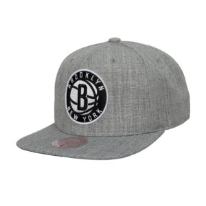 Mitchell & Ness Team Heather 2.0 Snapback Brooklyn Nets Chapeau Gris 737132