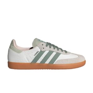 Baskets Wmns adidas Samba OG Blanc Argent Vert ID0492