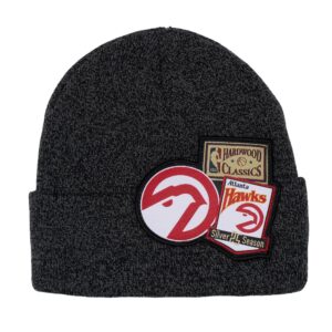 Bonnet XL Logo Patch Knit HWC Atlanta Hawks Bonnet Noir 735749