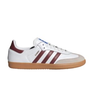 adidas Samba OG Baskets en gomme blanche bordeaux IF3813