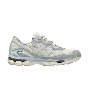 Baskets Asics Gel NYC Ivoire Mid Gris Bleu 1203A372 600