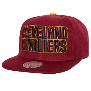 Mitchell & Ness 2013 Draft Snapback HWC Cleveland Cavaliers Chapeau Rouge 741254
