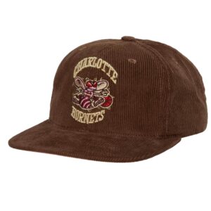 Casquette de baseball Mitchell & Ness BSB Cord Deadstock Snapback HWC Charlotte Hornets Hat Brown 739660