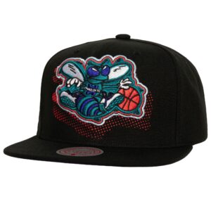 Chapeau Mitchell & Ness Big Face 7.0 Snapback HWC Charlotte Hornets Noir 738862