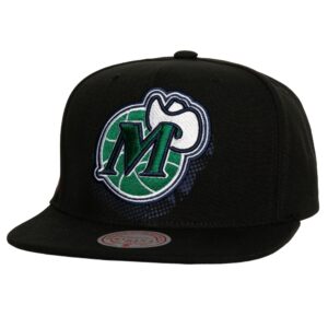 Casquette Mitchell & Ness Big Face 7.0 Snapback HWC Dallas Mavericks Noir 741519