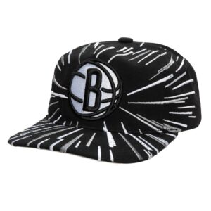 Mitchell & Ness Burst Deadstock Snapback Brooklyn Nets Chapeau Noir 737302