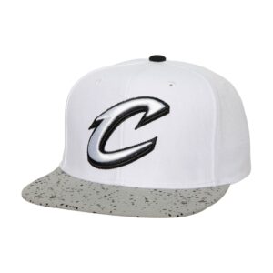 Mitchell & Ness Cement Top Snapback Cleveland Cavaliers Chapeau Blanc 741258