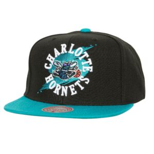 Chapeau Mitchell & Ness Circle Splash Snapback HWC Charlotte Hornets Noir 738985