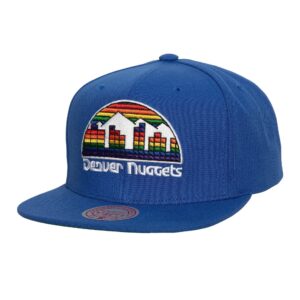 Mitchell & Ness Conference Patch Snapback HWC Denver Nuggets Chapeau Gris 743425