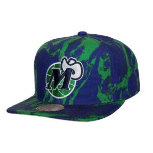 Mitchell & Ness Down For All Snapback HWC Dallas Mavericks Chapeau Vert/Bleu 741571
