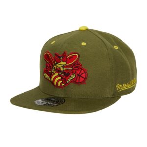 Mitchell & Ness Dusty Olive Ajusté HWC Charlotte Hornets Chapeau Olive 740432
