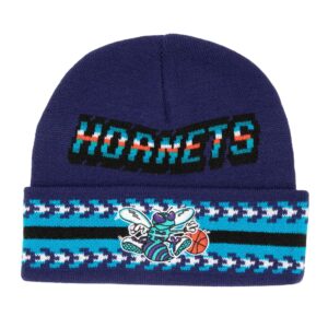 Mitchell & Ness Bonnet Game On Knit HWC Charlotte Hornets Violet 739997