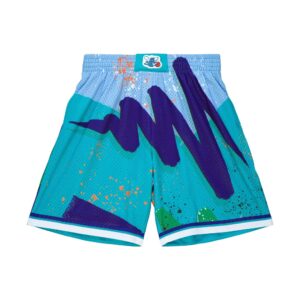 Short Mitchell & Ness Hyper Hoops Swingman Charlotte Hornets 1992-93 Turquoise 741305