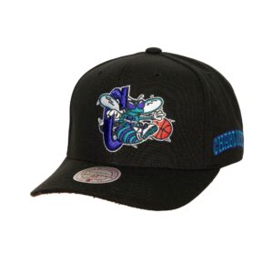 Mitchell & Ness Icon Grail Pro Snapback HWC Charlotte Hornets Chapeau Noir 738126